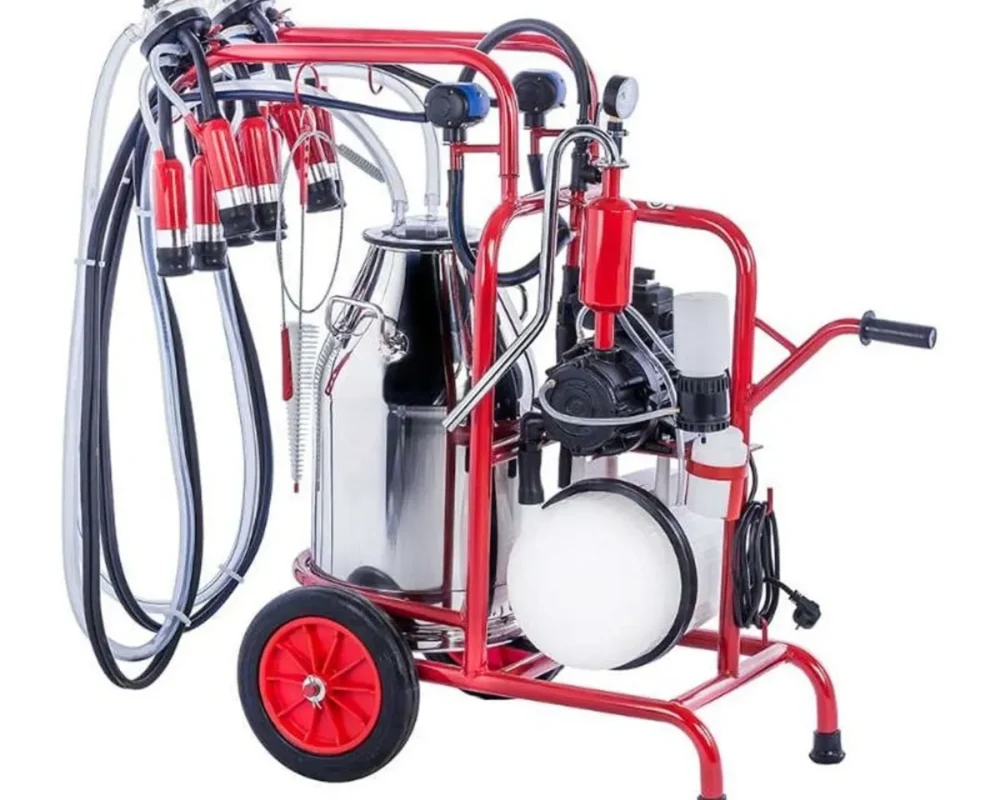 Machine Mobile Double Traite Simple Seau Électrique 220V 50HZ3/4HP + Essence OMEGA OMG-168, 200LT/MIN